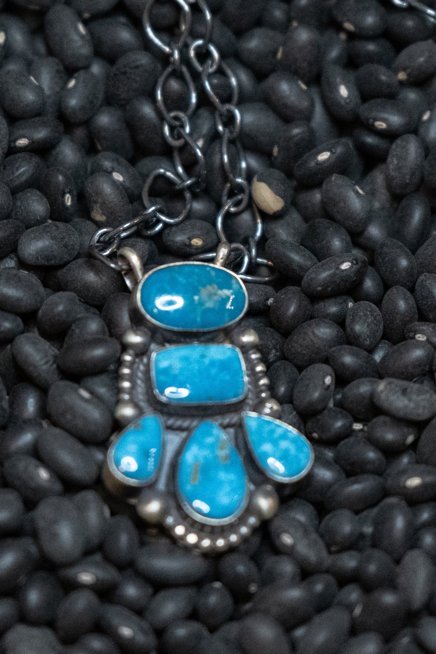 Blue Bird Cluster Necklace