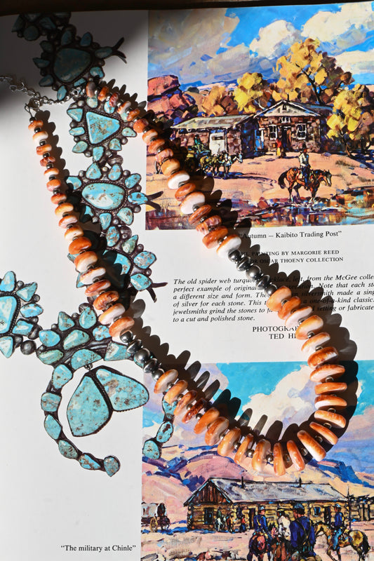 Orange Spiny Statement Neck